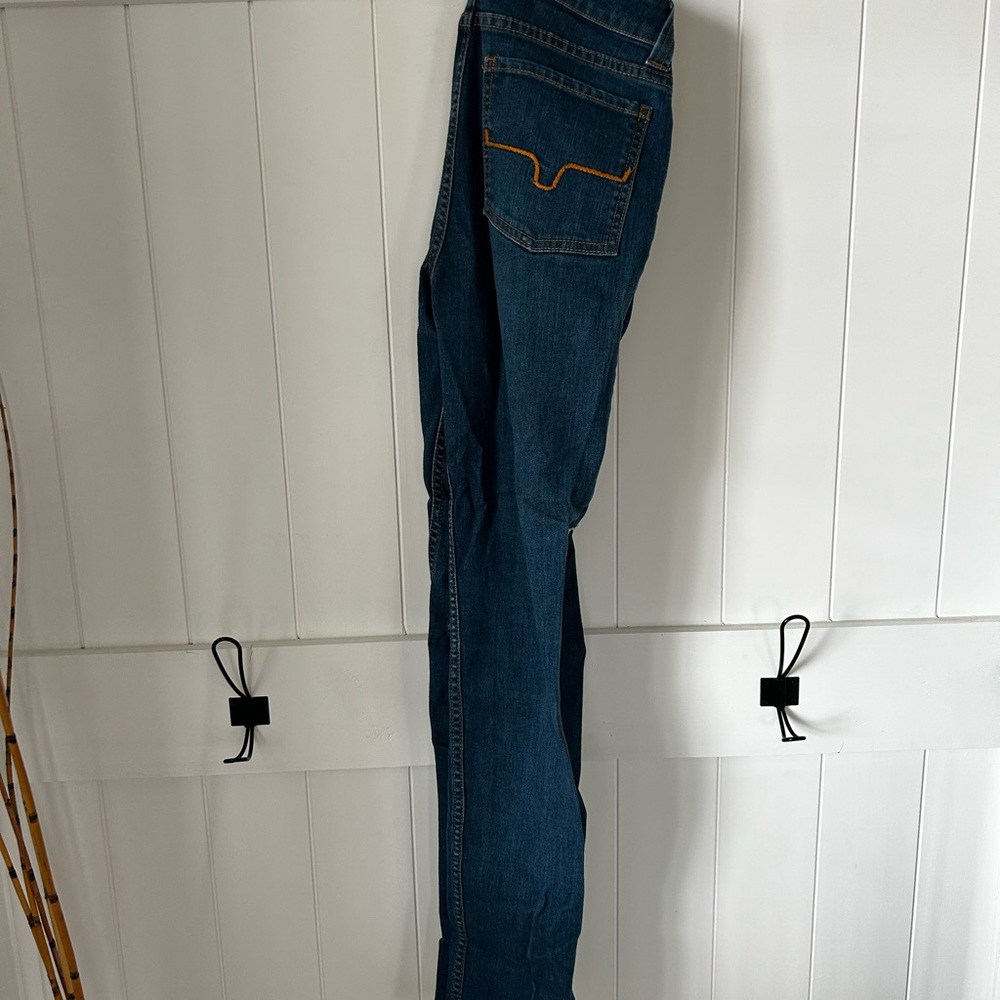 Kimes Ranch Dark Blue Ripped Skinny Jeans - Picture 4 of 7